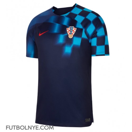 Camiseta Croacia Visitante Equipación Mundial 2022 manga corta